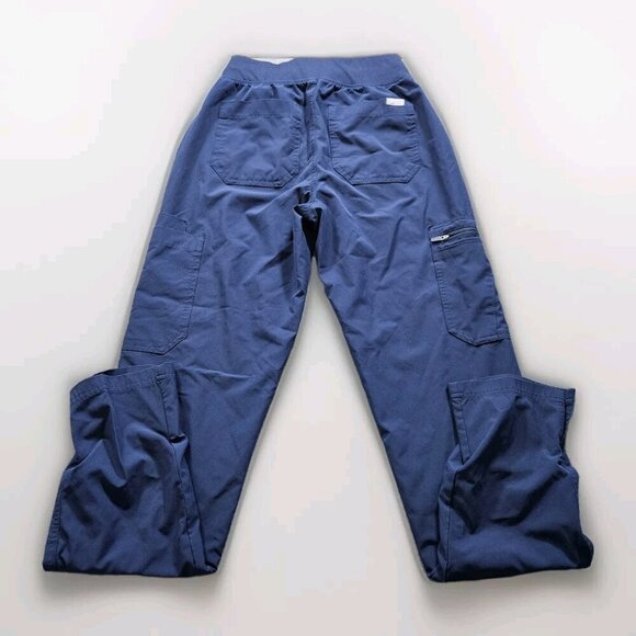 Figs Scrub Pants Womens XXS Yola Navy Blue FREEx Lined  High Waist W23SW2007 - Picture 2 of 14